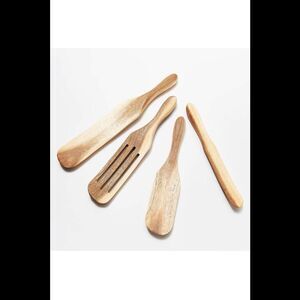 Mad Hungry 4-Piece Acacia Wood Spurtle Set